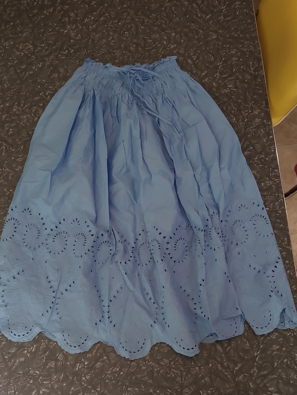 NWT Blue Cotton Anthropologie Skirt